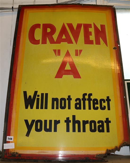 Craven A emamel sign